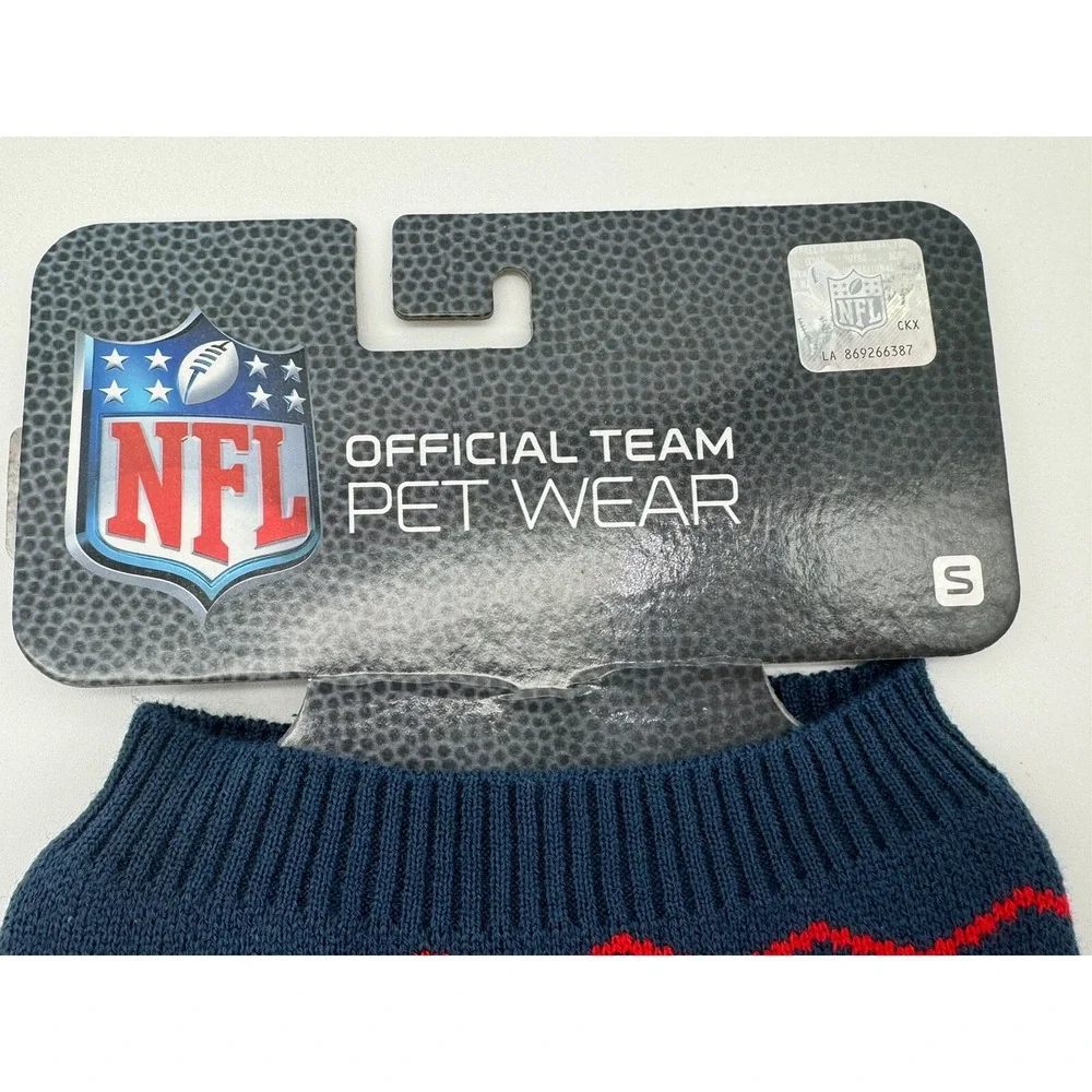 NFL New England Patriots Dog/Pet Christmas Sweater NEW SMALL 9